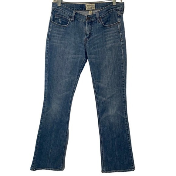 Abercrombie and Fitch Y2K Low Rise Flared Leg Jeans Size 6 - Picture 1 of 8